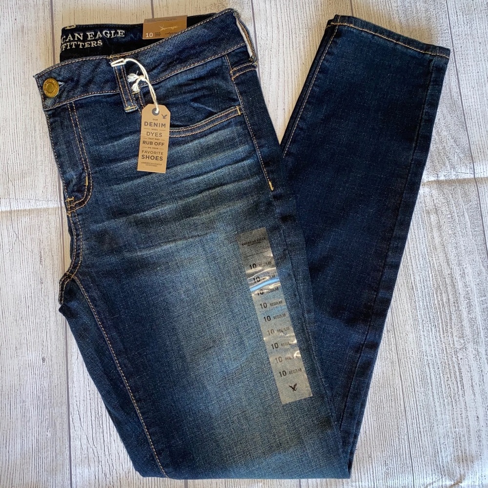 NWT American Eagle Jean Jeggings Size 10